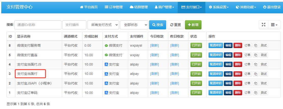【易支付教程】易支付系统如何配置当面付支付? 【易支付教程】易支付系统如何配置当面付支付?